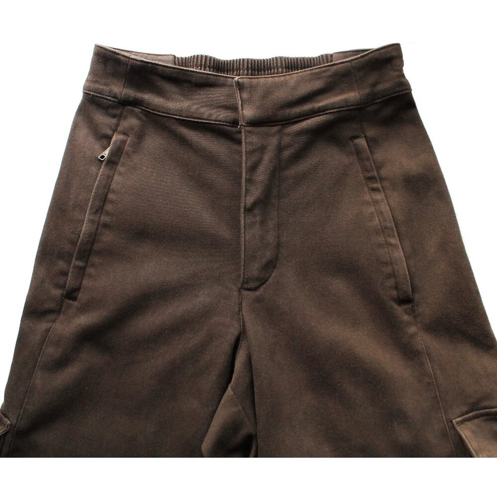 Alo Show Off Cargo Wide Leg Trouser 30" / Size XXS / Espresso Brown Pants - Picture 6 of 10